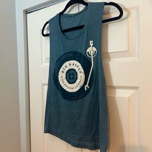 Ben Harper & The Innocent Criminals Graphic Tank Top Small Blue Sleeveless